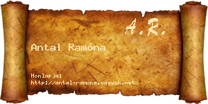 Antal Ramóna névjegykártya
